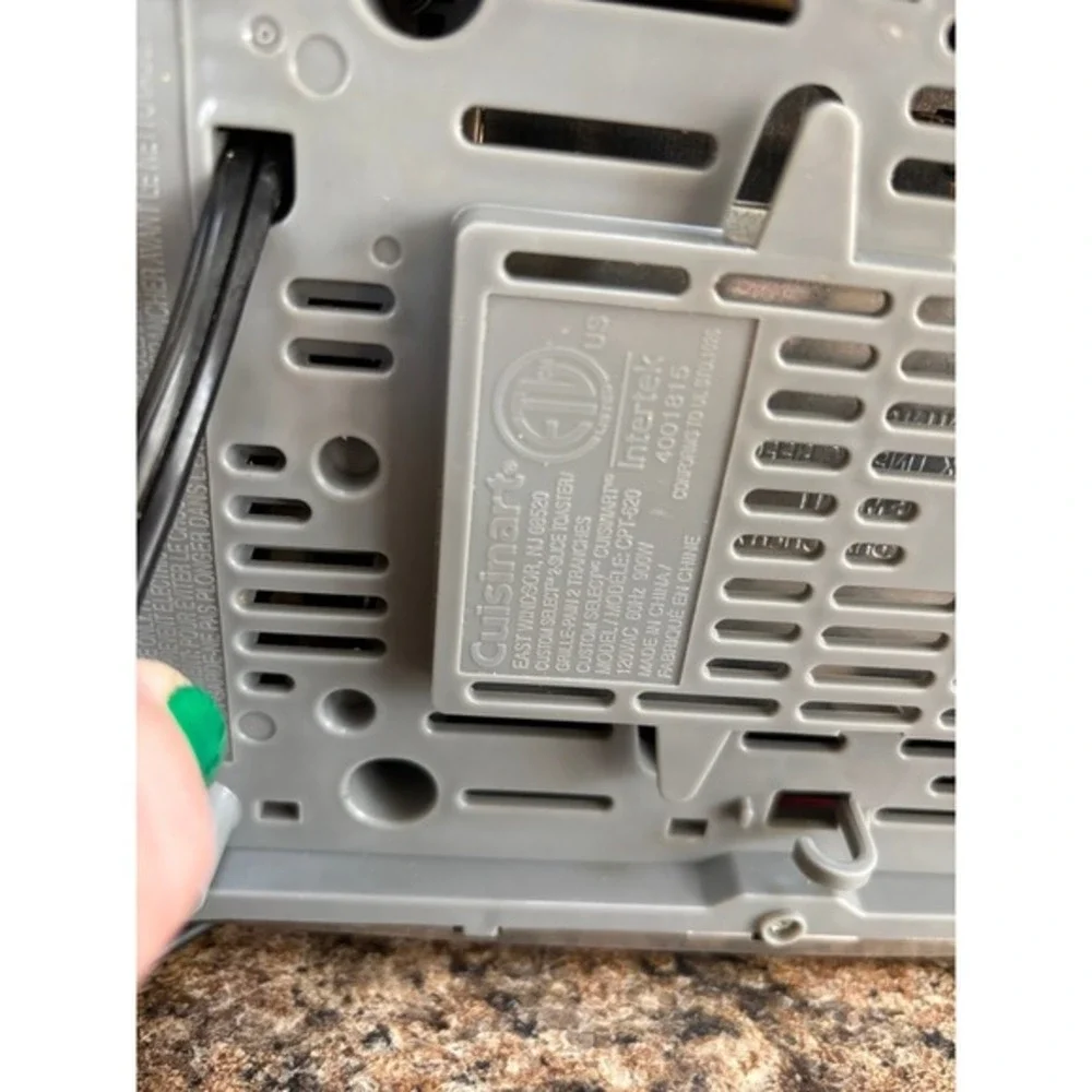 Cuisinart custom select CPT-620‎ silver brushed nickel finish toaster